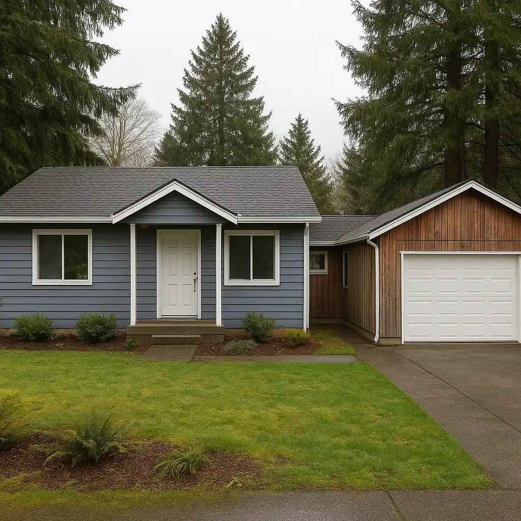 Unpermitted addition on a Washington residential property