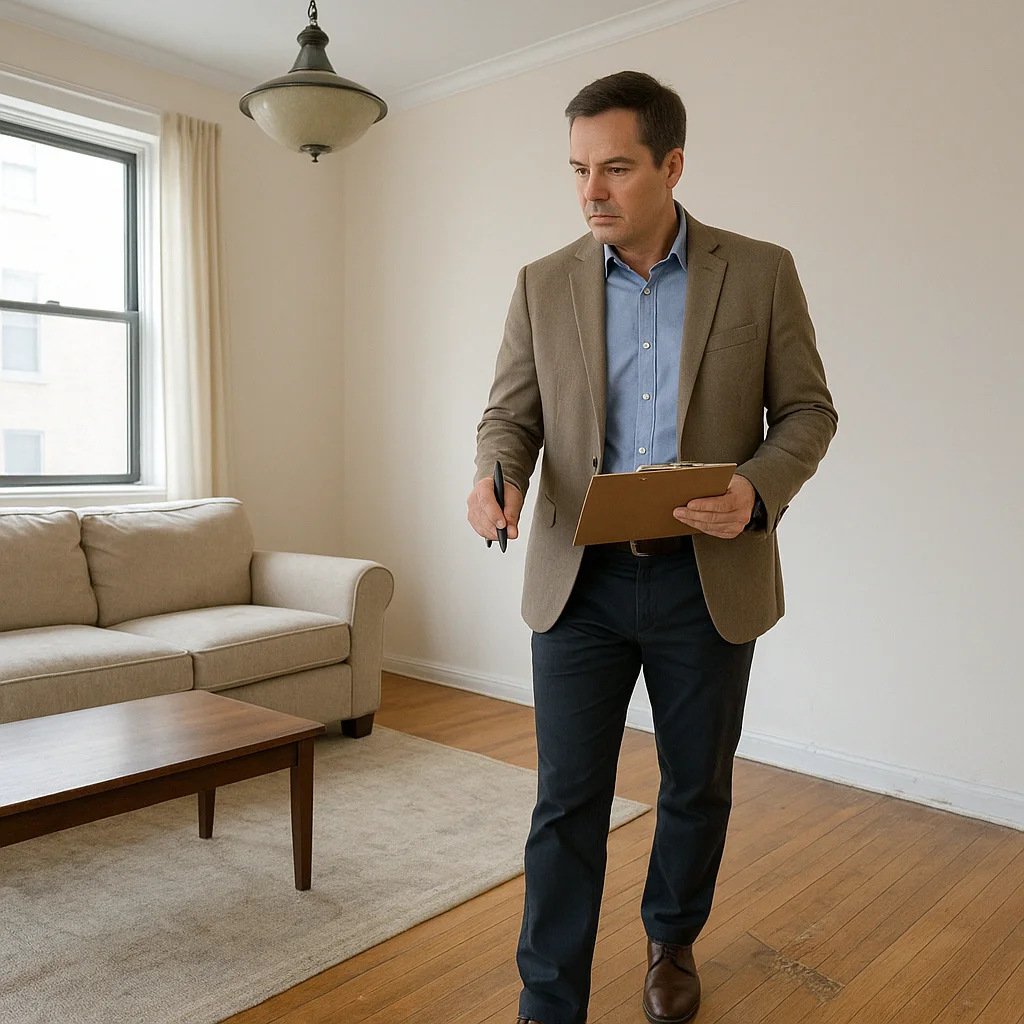 HouseRush cash home buyer evaluating a property for an as-is sale in Washington WA