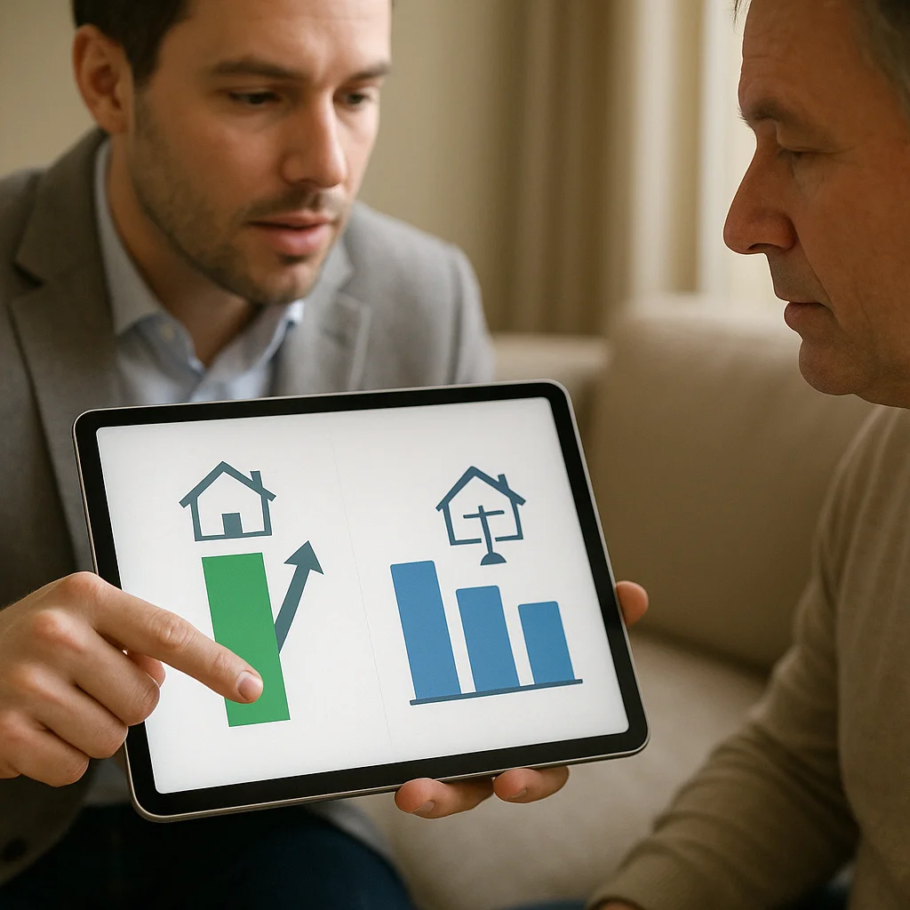 Cash home buyer in Pasco Washington providing a fair cash offer and listing comparison