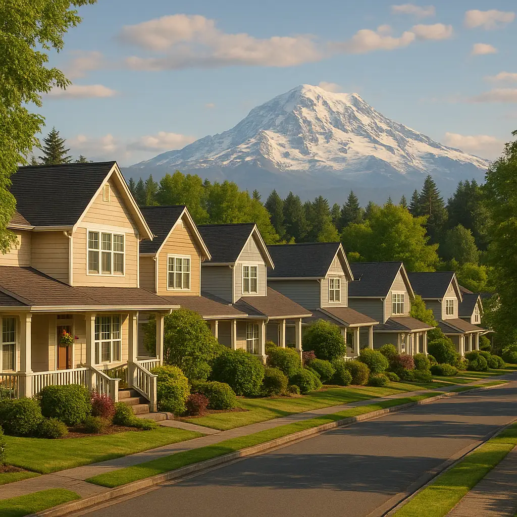 Sell my house fast in Puyallup WA with Mount Rainier views and suburban neighborhood charm