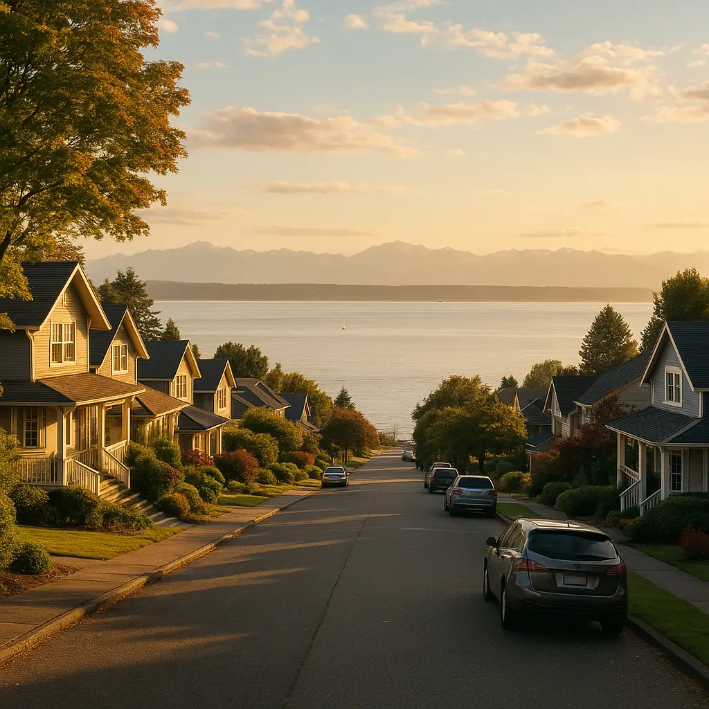 We buy houses in Edmonds WA - residential neighborhood near Puget Sound waterfront
