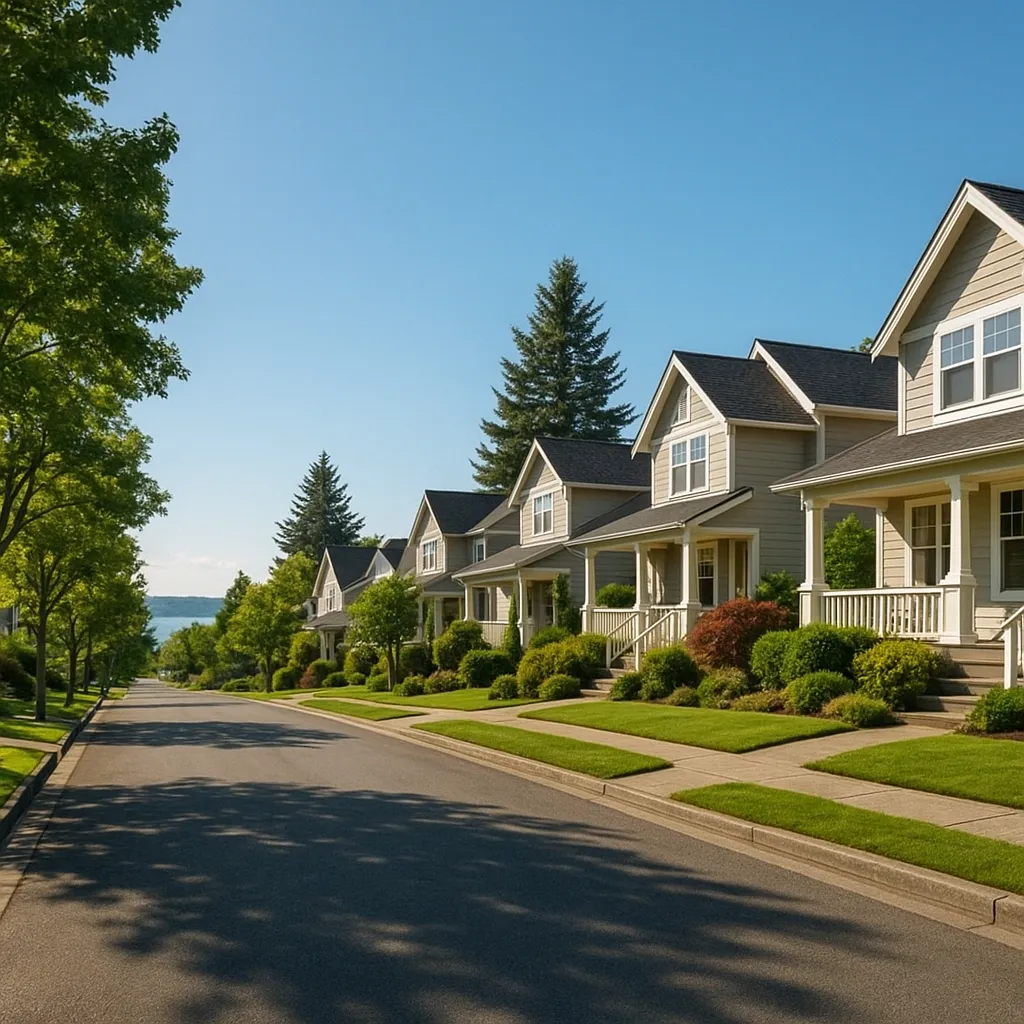 We buy houses in Everett WA - residential neighborhood street in Snohomish County