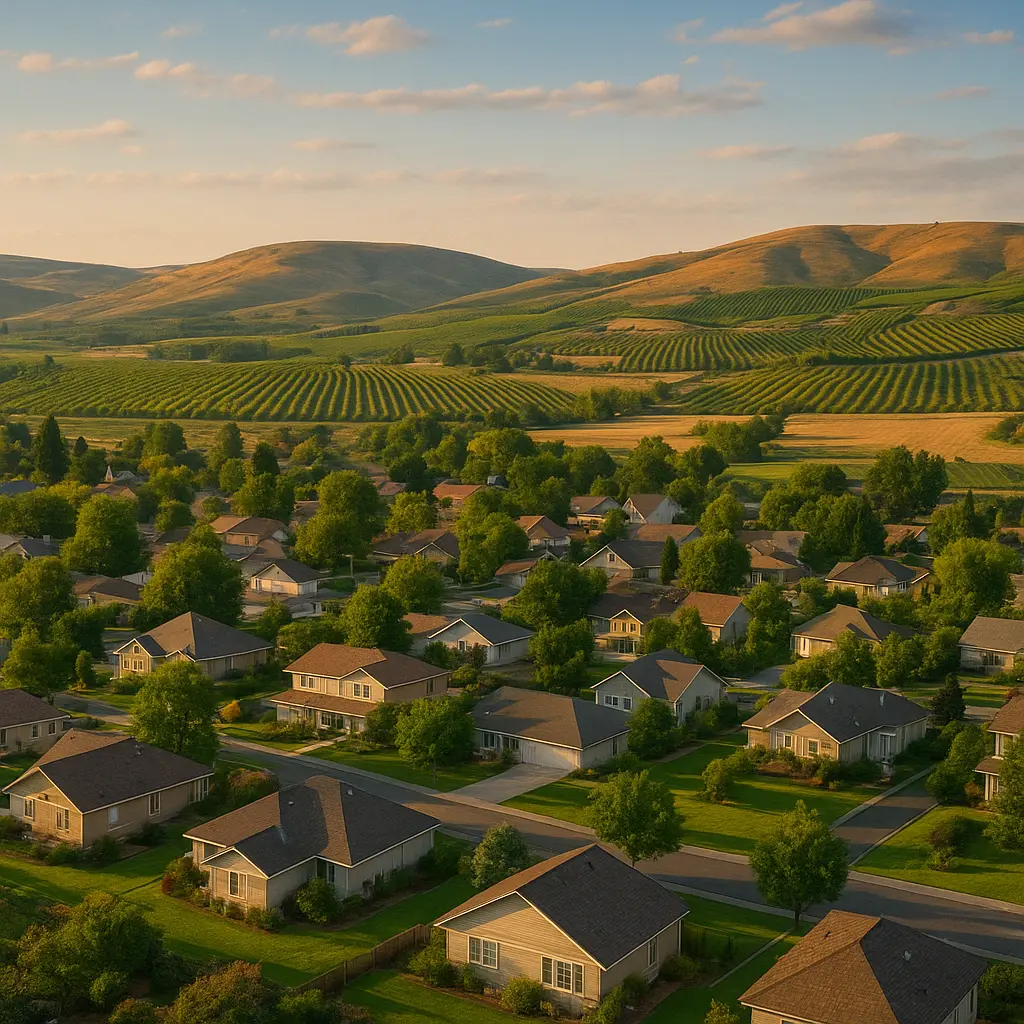 Sell my house fast in Yakima County WA - residential neighborhood near orchards