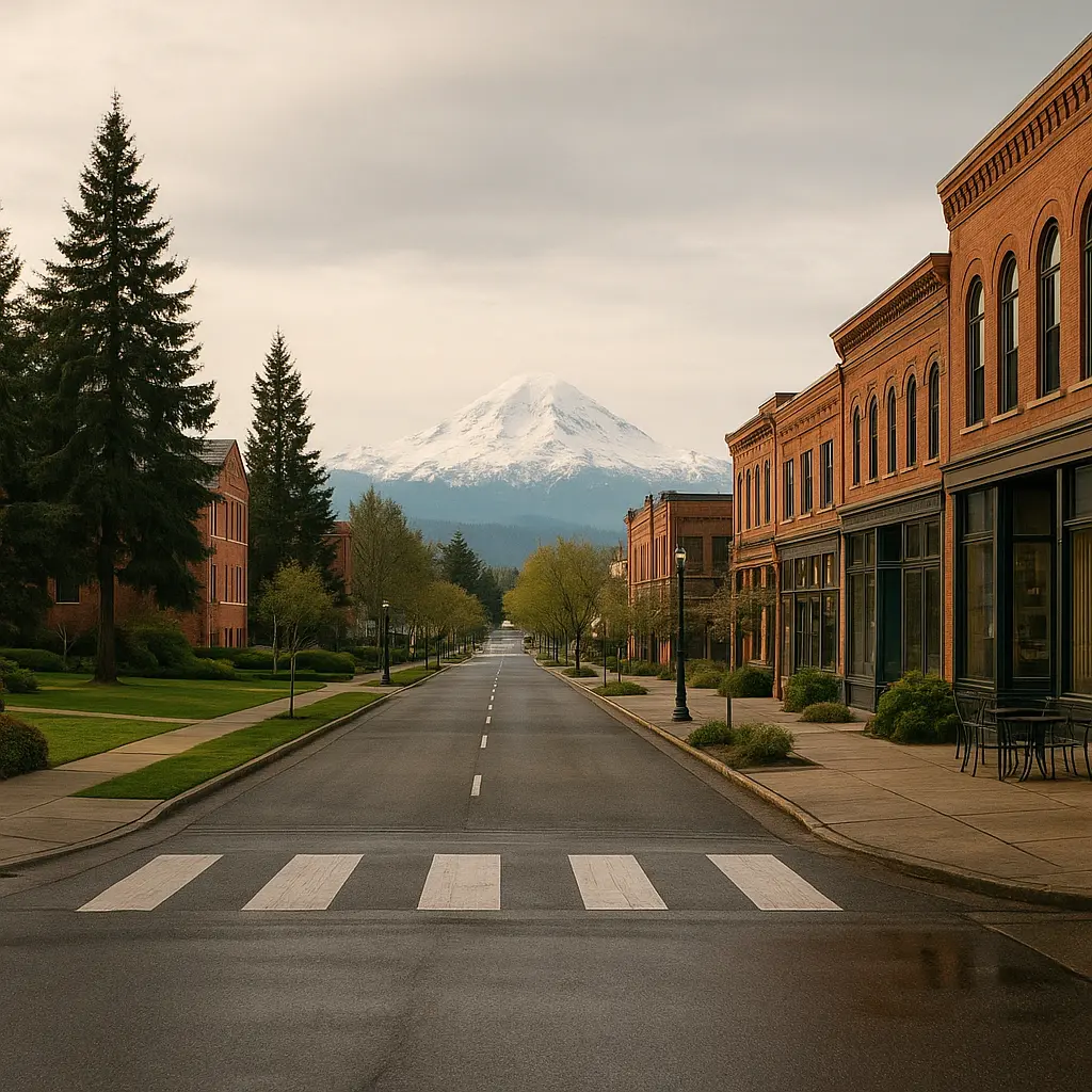Western Washington University campus area and Bellingham downtown