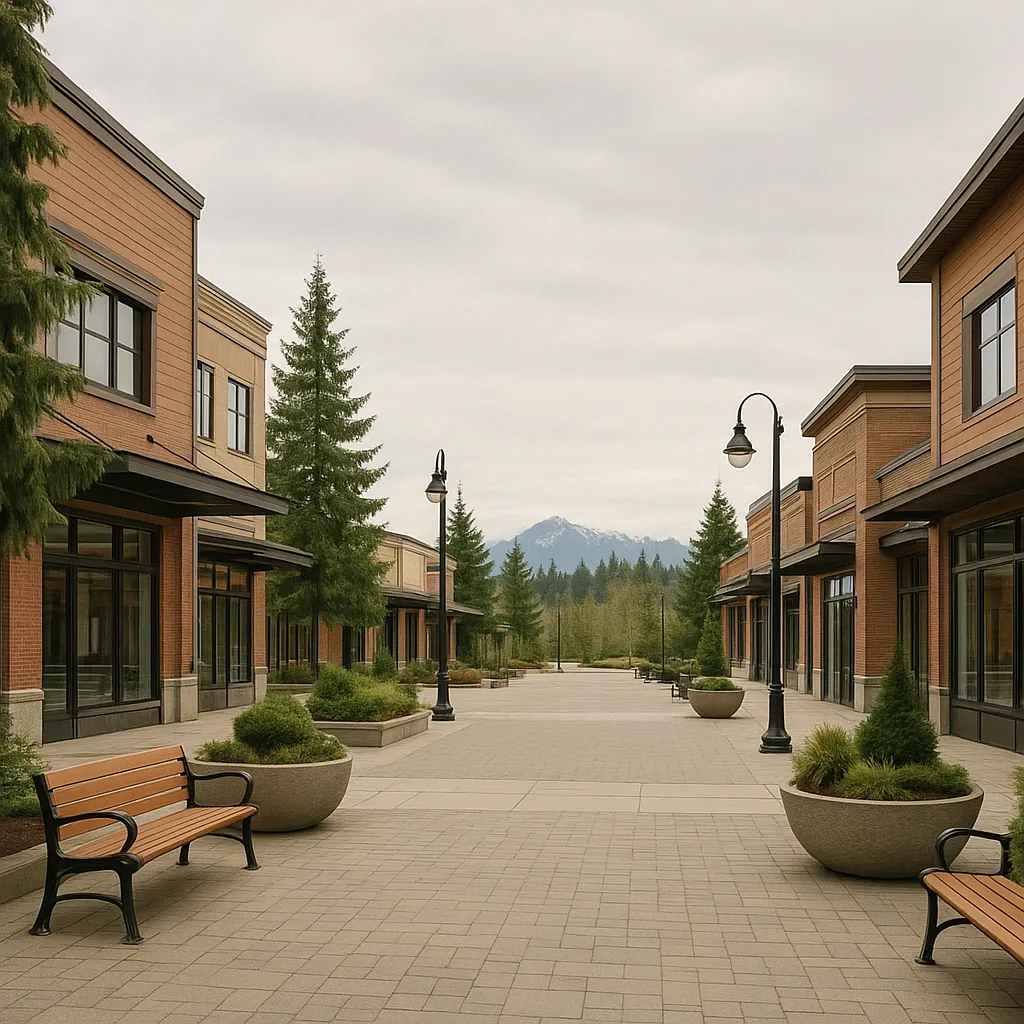 Covington Town Center with shops and community spaces
