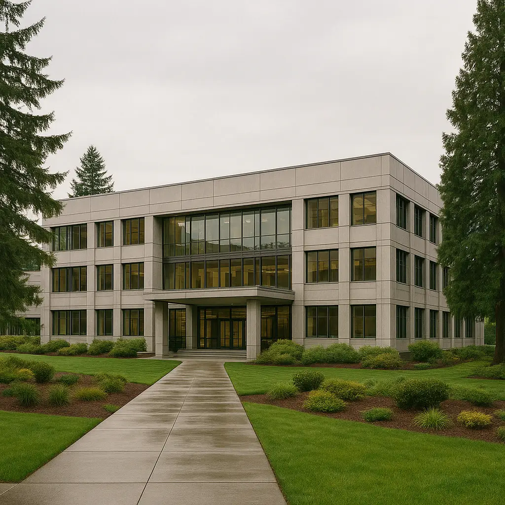 Snohomish County courthouse building exterior with modern architecture