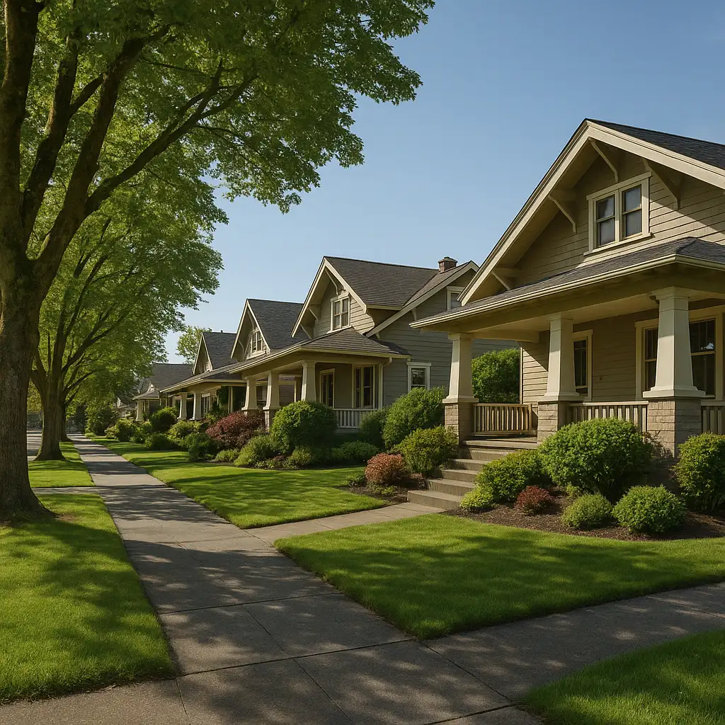 Sell your house in foreclosure in Tacoma WA - residential neighborhood street