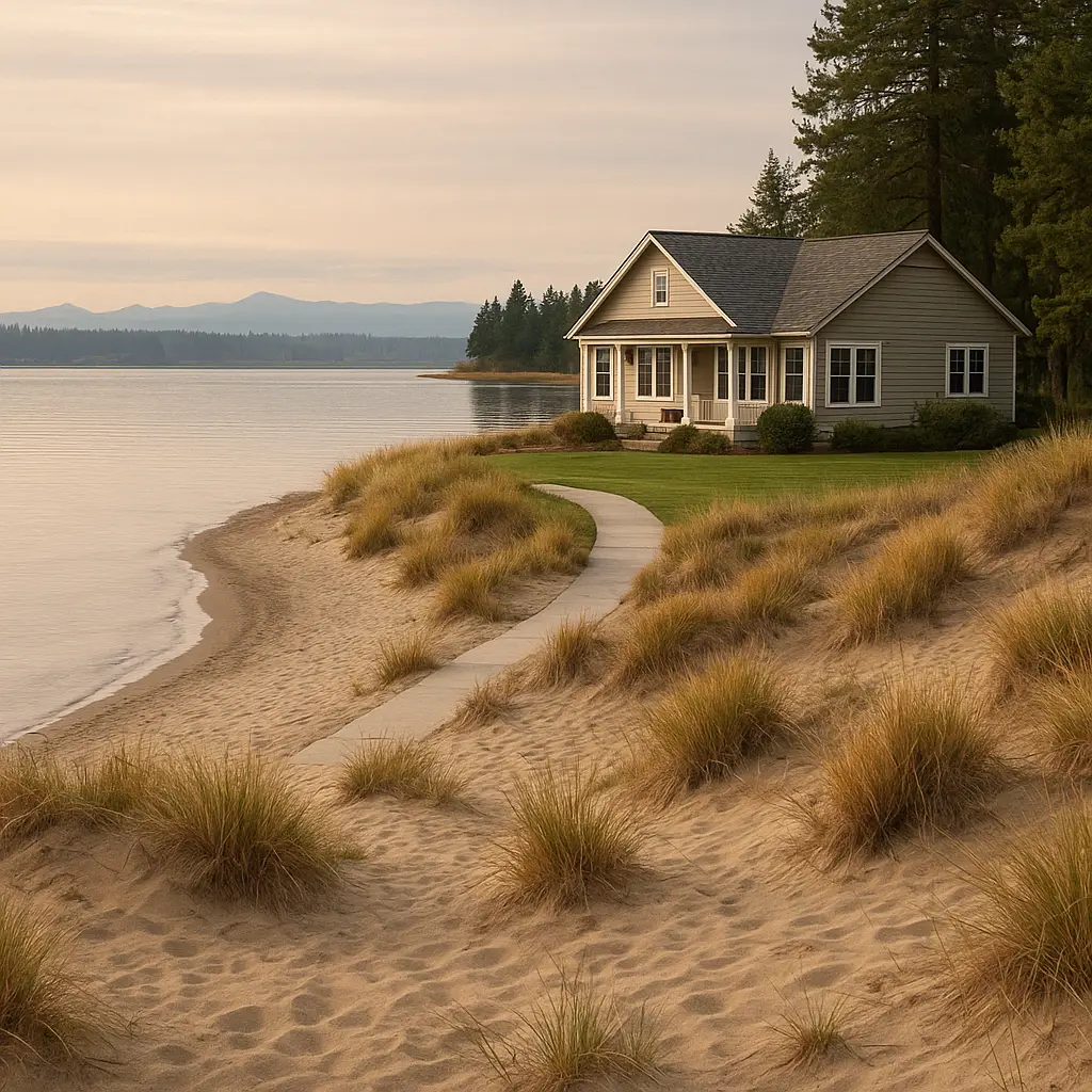 Moses Lake waterfront and sand dunes - scenic Central Washington location for inherited homes