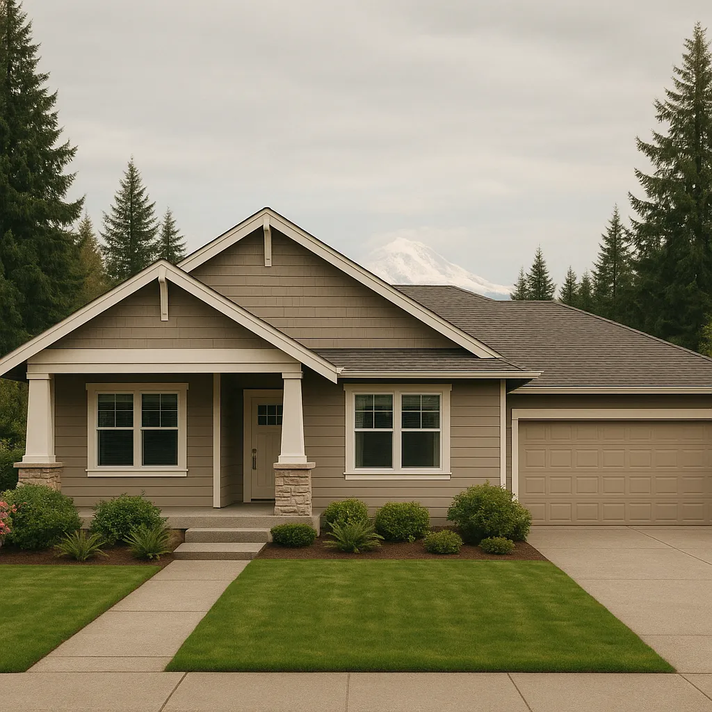 Inherited house for sale in Puyallup WA - residential property in Pierce County near Mount Rainier