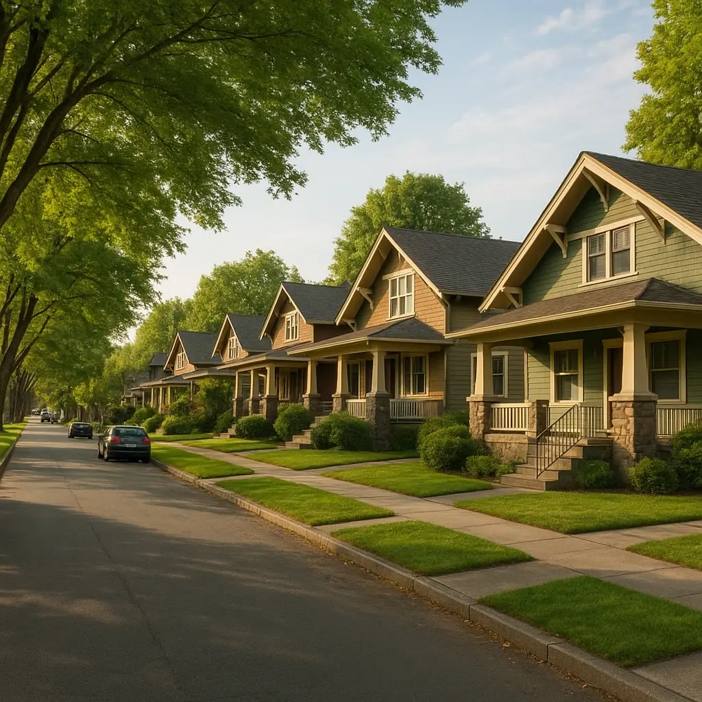 Sell my rental property in Spokane WA - residential neighborhood with investment homes