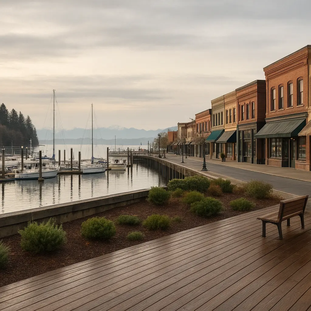 Edmonds downtown and Brackett's Landing - Snohomish County waterfront community