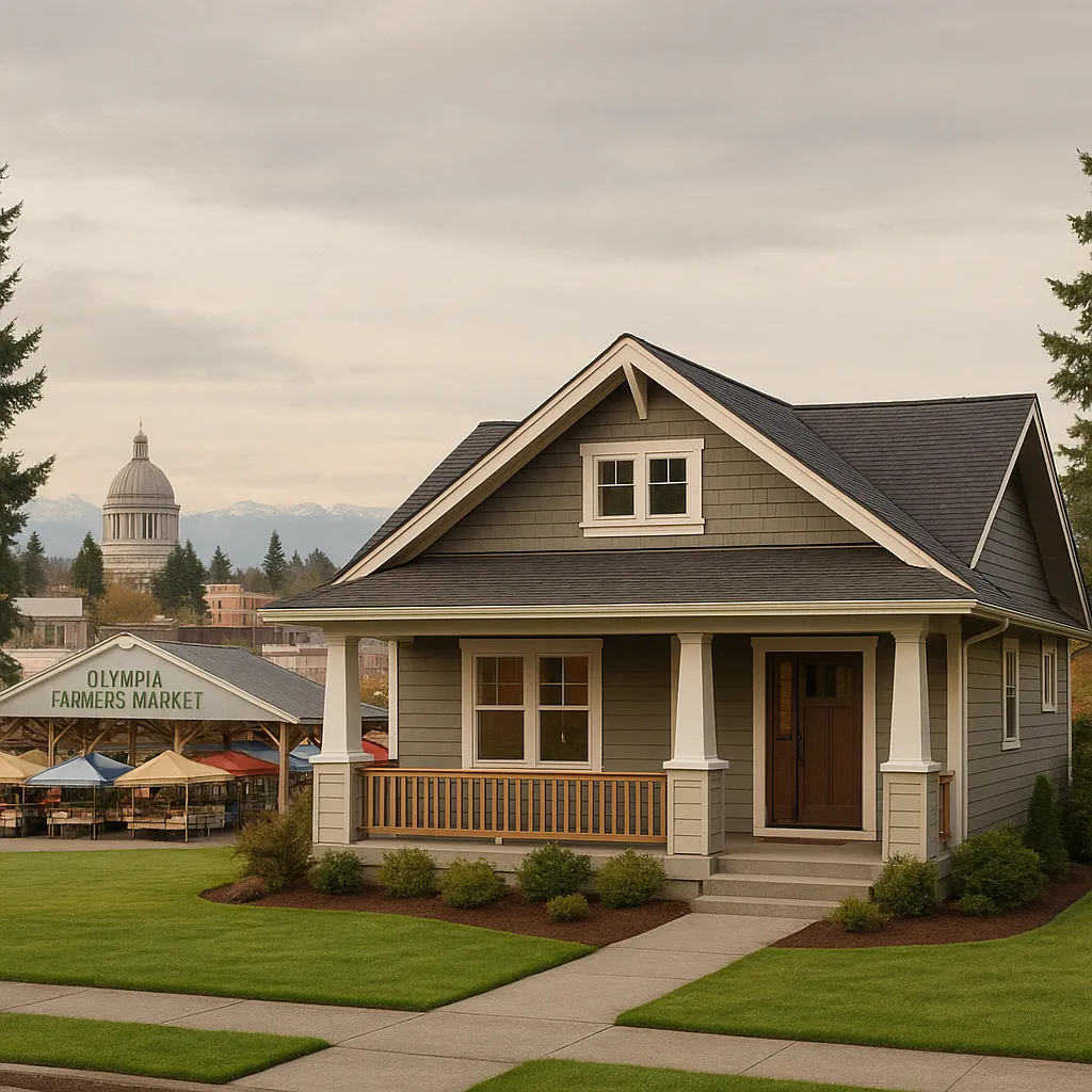 Olympia Farmers Market and downtown area - relocating from Washington state capital