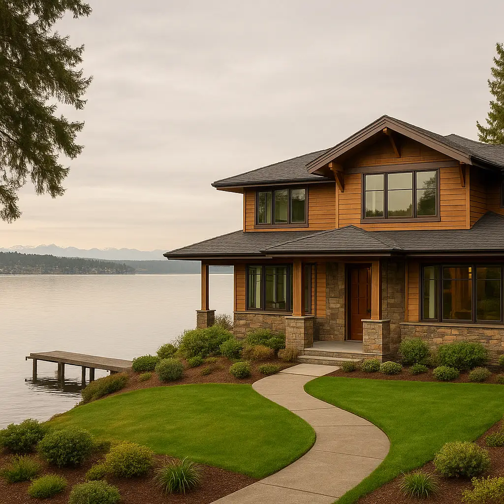 Sell your house fast when relocating from Renton WA - Lake Washington waterfront home