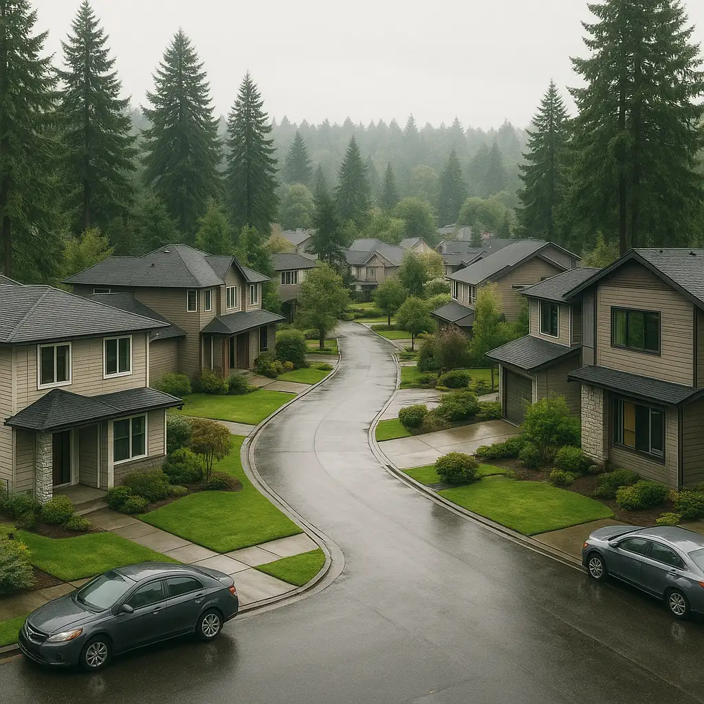 Sell your house fast when relocating from Seattle WA - residential neighborhood view