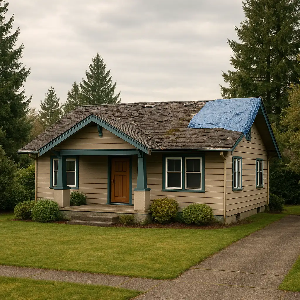 Sell a house needing roof repairs in Olympia WA for cash as-is